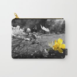 Yellow Flower Carry-All Pouch | Photo, Flower, Digitalmanipulation, Digital, Yellow, Blackandwhite 