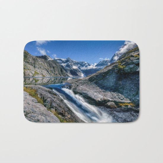 Mountain Creek #blue Bath Mat