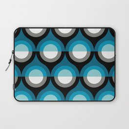 Ocean Waves Abstract Geometric Pattern - Optimism and Pessimism Laptop Sleeve