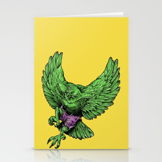 the incredible hawk Stationery Cards