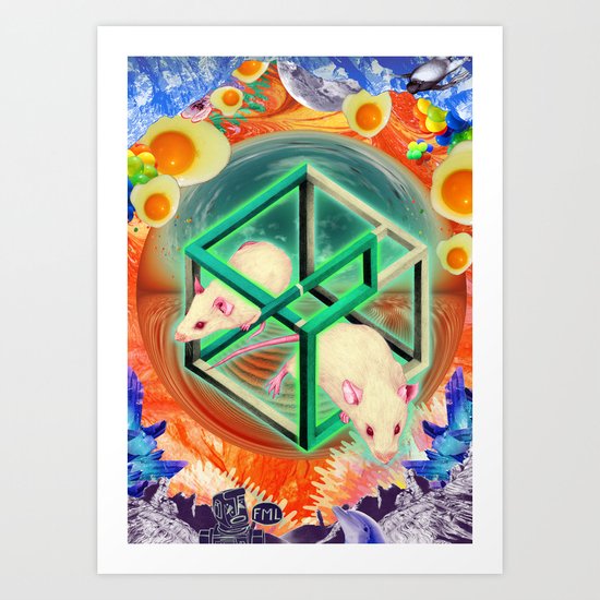 Life, as many people have spotted, is, of course, terribly unfair. Art Print