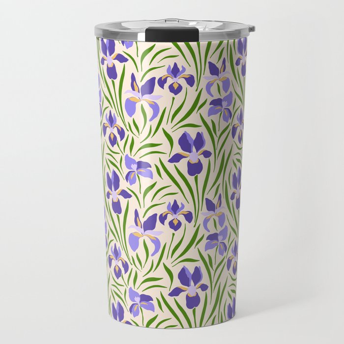 Iris Flower Gallery Travel Mug