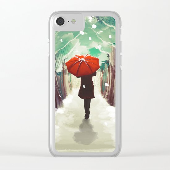 Red Clear iPhone Case