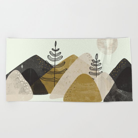 Mountains Beach Towel