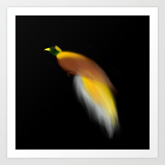 bird of paradise Art Print