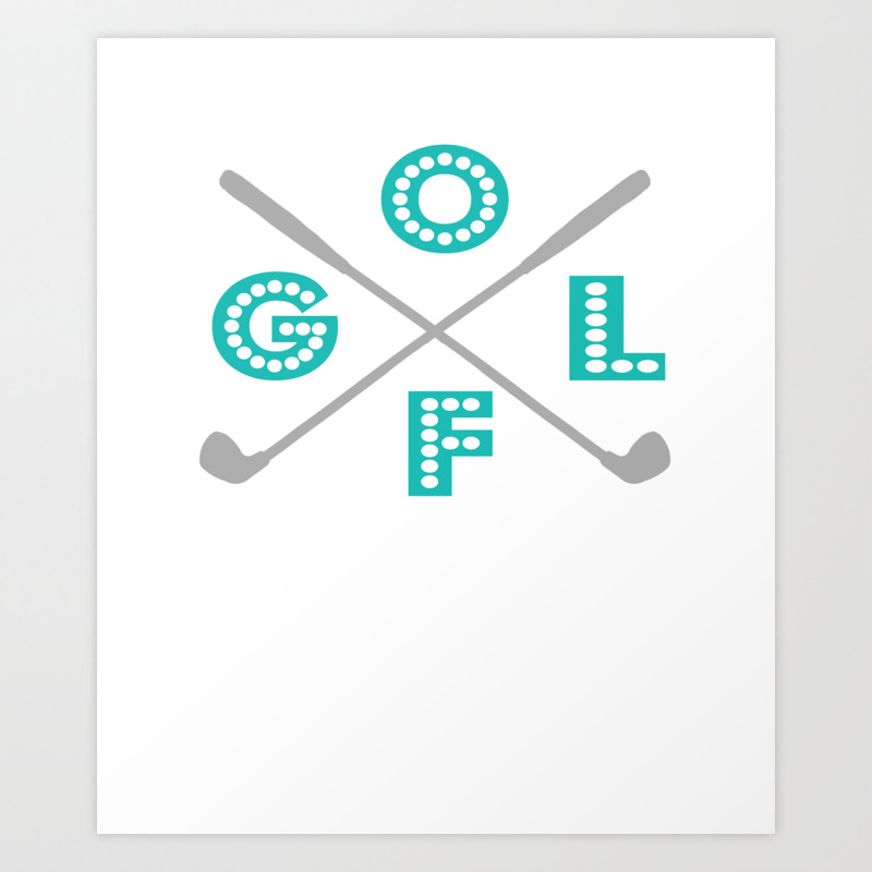 Funny Golf Four Letter Word Gift Design Art Print By Liamg77 Society6