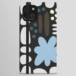 Abstract vintage color shapes collection 9 iPhone Wallet Case