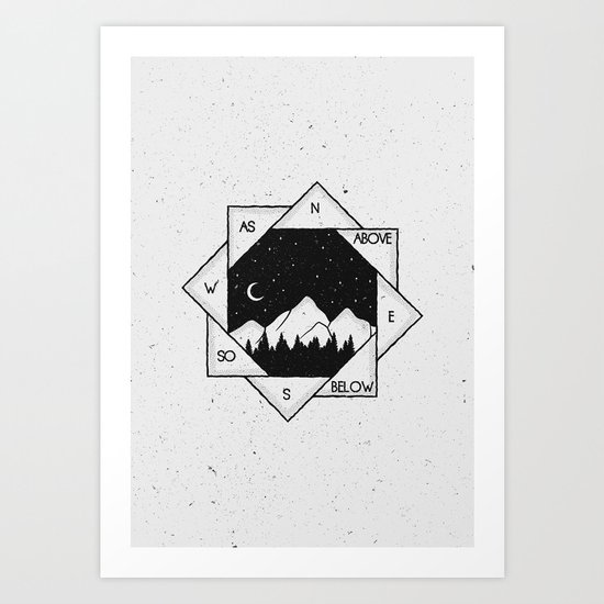 As Above, So Below Art Print