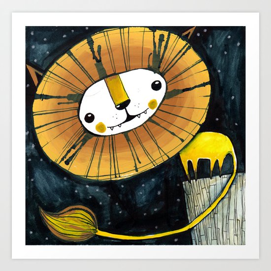 Debajo de las Estrellas Print Art Print