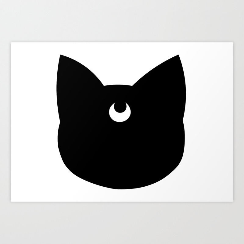 Sailor Moon Luna Shadow Art Print By Lollipoppi Society6 Because of the awakening of the princess and the silver crystal, luna gained new powers that allowed her to transform into a human and back. sailor moon luna shadow art print by lollipoppi
