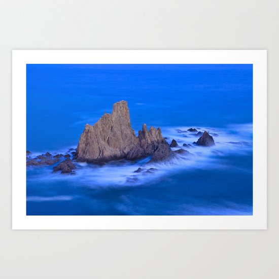 Blue mermaids Art Print