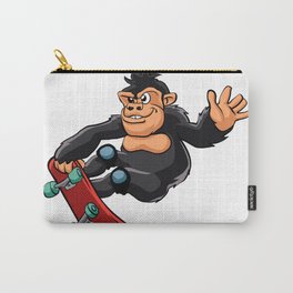 Gorilla skater cartoon Carry-All Pouch