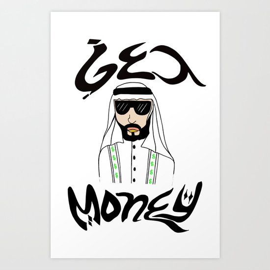 Get Money Art Print