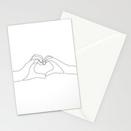 Hand Heart Stationery Card