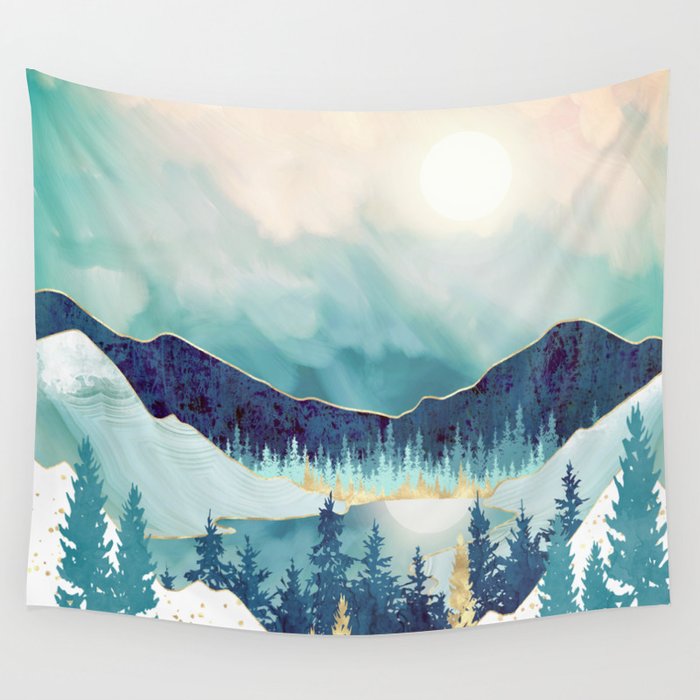 Sky Reflection Wall Tapestry