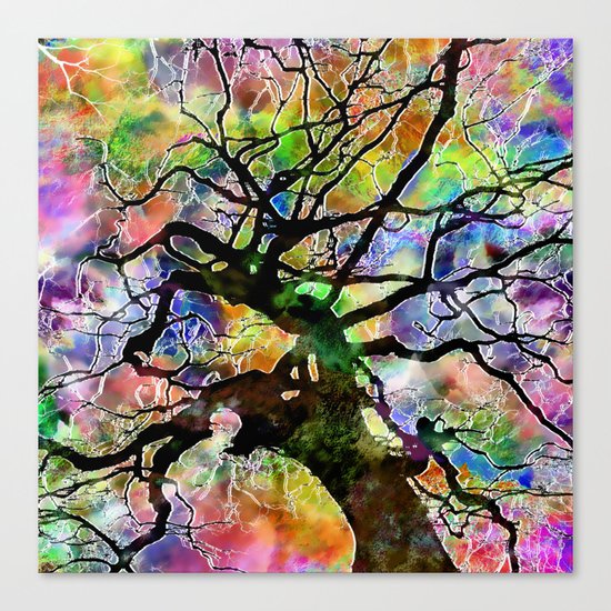 Frosted Tree Canvas Print