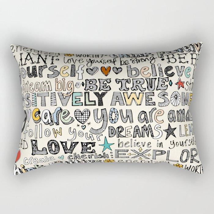 positively awesome Rectangular Pillow