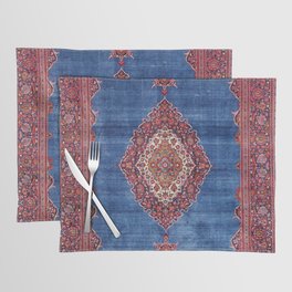 Silk Kashan Central Persian Rug Print Placemat