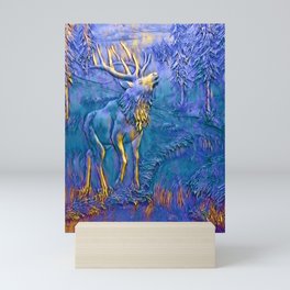 Elk Mountain Sculpture Artwork Mini Art Print