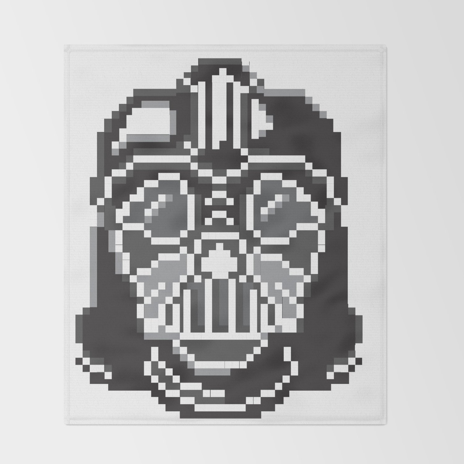 Darth Vader Pixel Art Throw Blanket