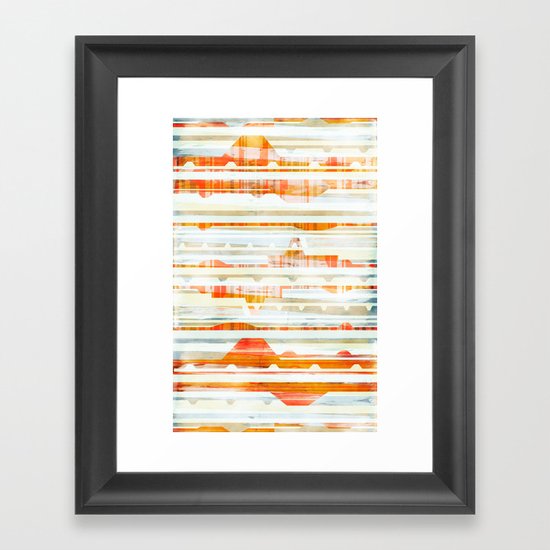 Huts Framed Art Print