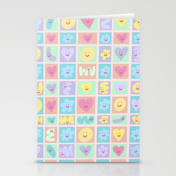Love Candies -  edition one, yellow, pink, purple, blue Stationery Cards