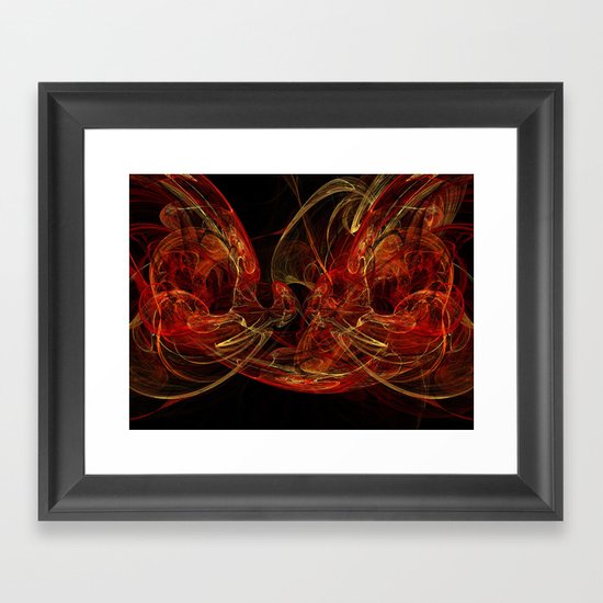 Flame Framed Art Print