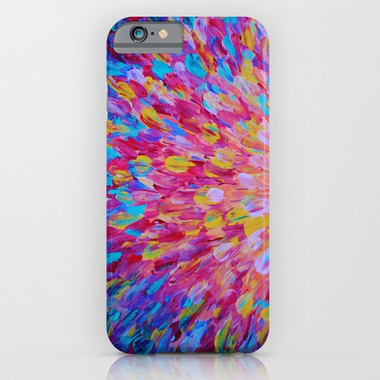 SPLASH, Revisited - Bold Beautiful Feminine Romance Ocean Beach Waves Magenta Plum Turquoise Crimson iPhone & iPod Case