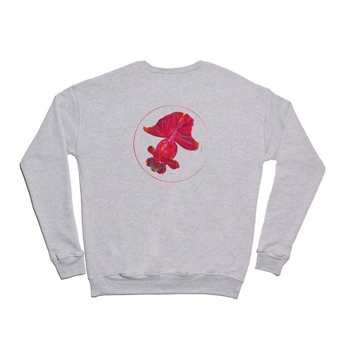 garnet goldfish baby Crewneck Sweatshirt by yvette wu Society6