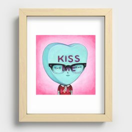 Kiss Me Recessed Framed Print