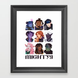 mighty nein / critical role Framed Art Print
