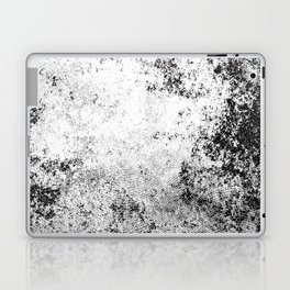 Black engraved and White Laptop Skin