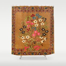 Kashan Vintage Central Persian Mat Print Shower Curtain