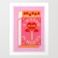 Lucky Me, Playing Cards Print Art Print by Annie