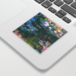 water lilies : Monet Sticker