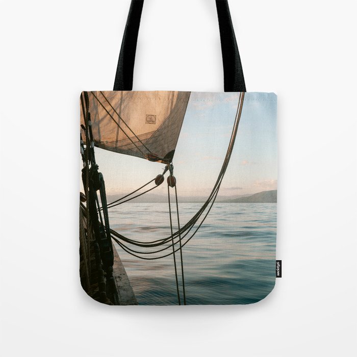Sailing I Sailboat I Haiti I Caribbean Sea I ocean I Travel photography I art print I pirate Tote Bag