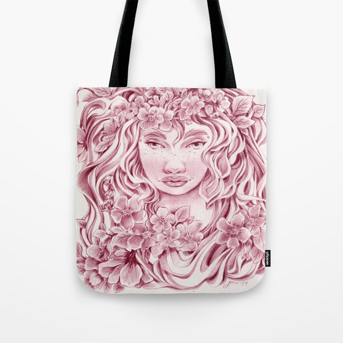 dark red tote bag