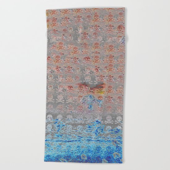 Dead Frost Skulls (Lighter) Beach Towel