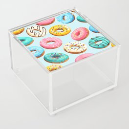 Doughnut Blue Confectionery Seamless Pattern Acrylic Box