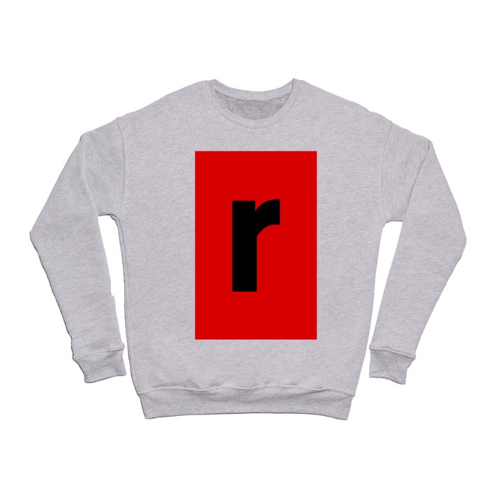 letter R (Black & Red) Crewneck Sweatshirt
