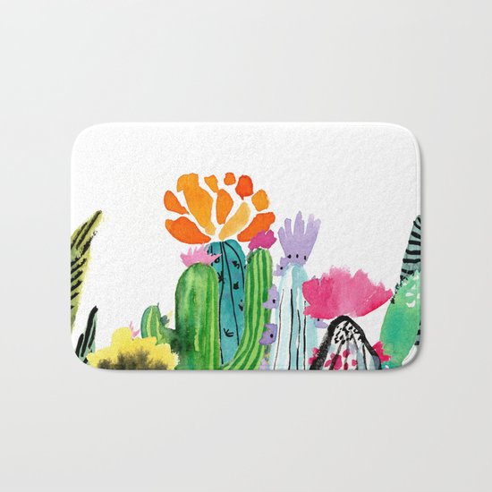 A Prickly Bunch Bath Mat