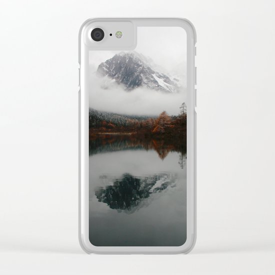 Beautiful Mountain # reflection Clear iPhone Case