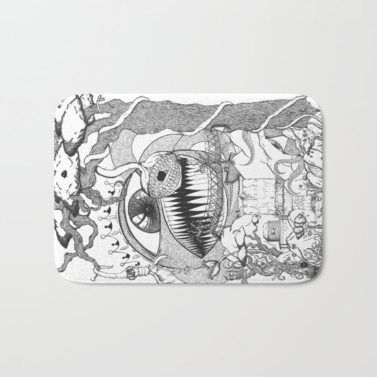 Monster's Garden! Bath Mat