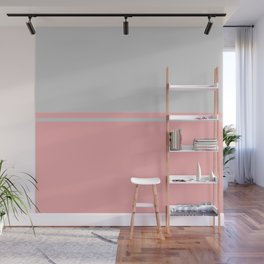 Solid&Solid: Pink + Grey Wall Mural
