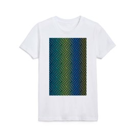 Illusion Art - Dark Blue Kids T Shirt