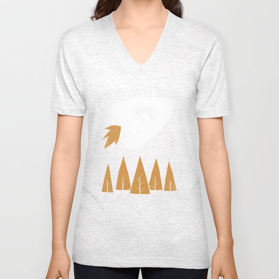 laika(purple) Unisex V-Neck