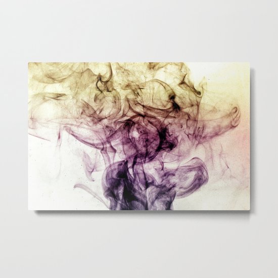 Beautiful Purple Brown Smoky Dust Metal Print