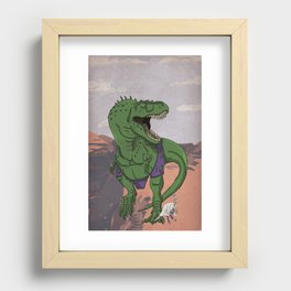 Hulkasaurus Rex - Superhero Dinosaurs Series Recessed Framed Print