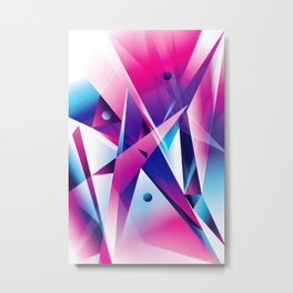 Geometric I Metal Print | Moderndesign, Pattern, Cubism, Glasstexture, Colorfulgradients, Society6Tmarchev, Triangleshapes, Uniquegift, Wallart, Acrylicprint 