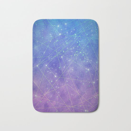 Map of the Stars Bath Mat